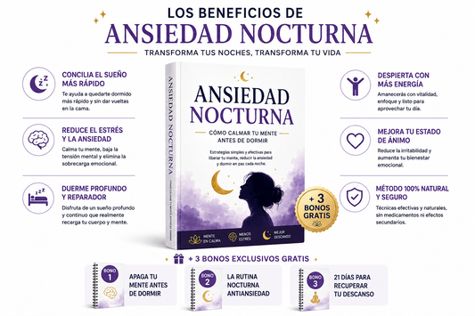 Ansiedad Nocturna
Cómo Calmar tu Mente Antes de Dormir